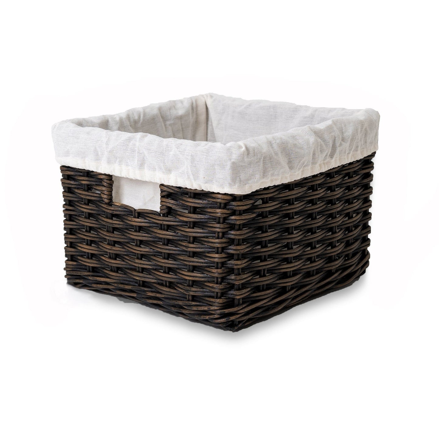 Fabric Basket Liner for Square Deep Wicker Storage Basket