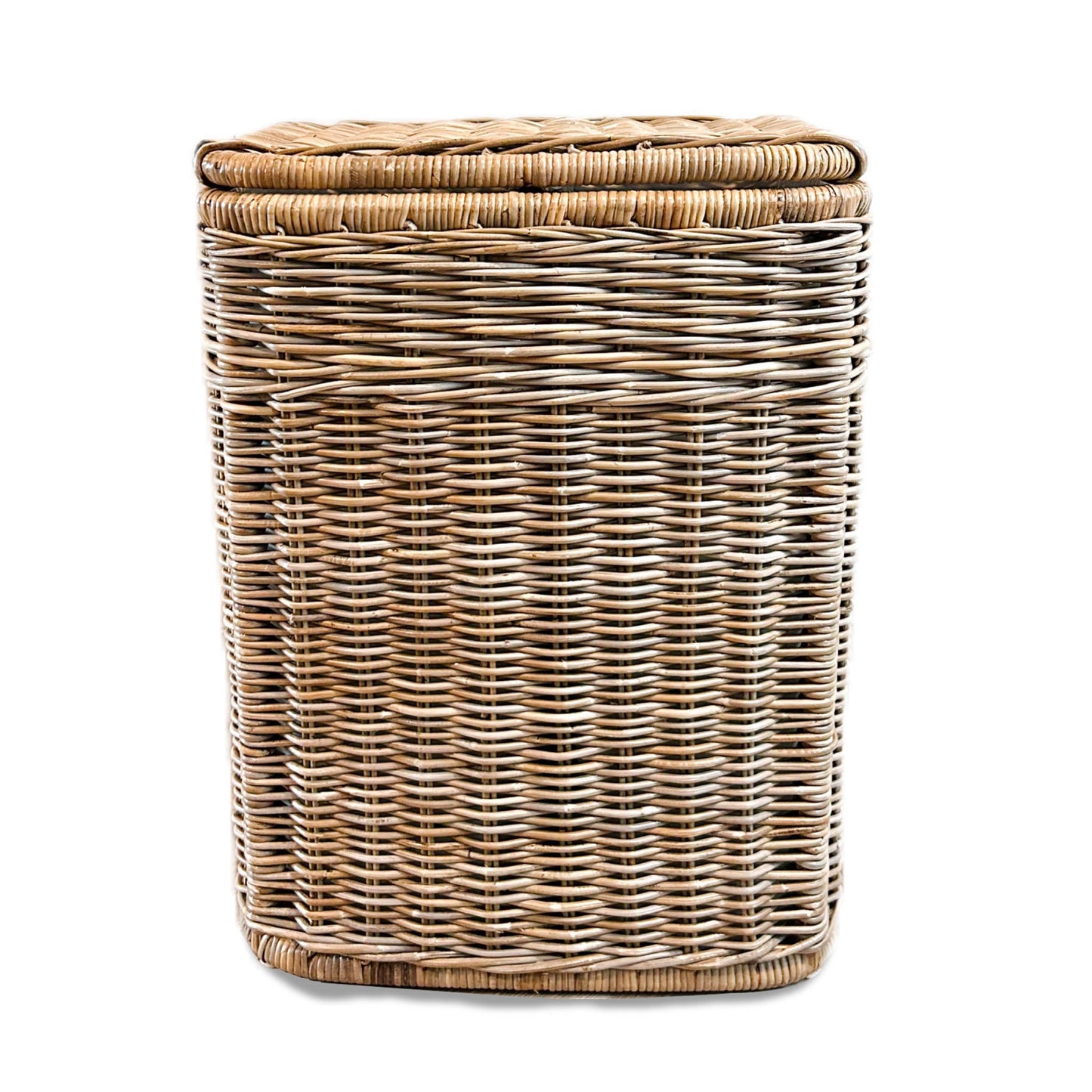 2-Compartment Kubu Wicker Laundry Hamper