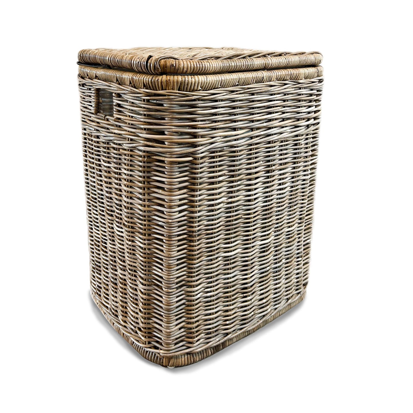 2-Compartment Kubu Wicker Laundry Hamper