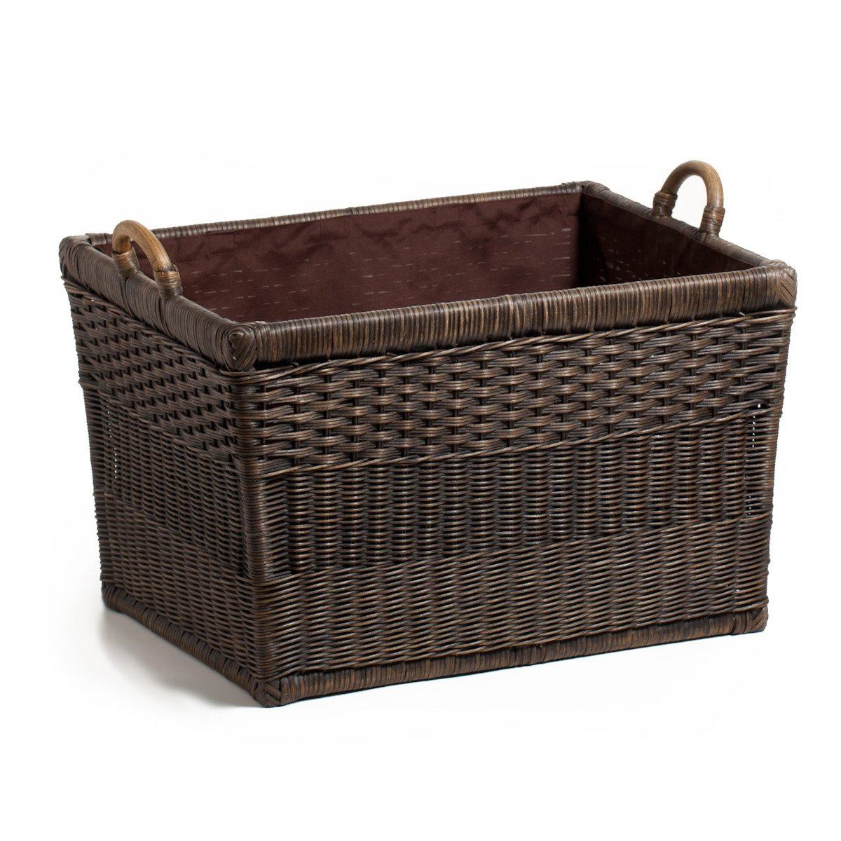 Fabric Liner for Lift-off Lid Wicker Storage Basket