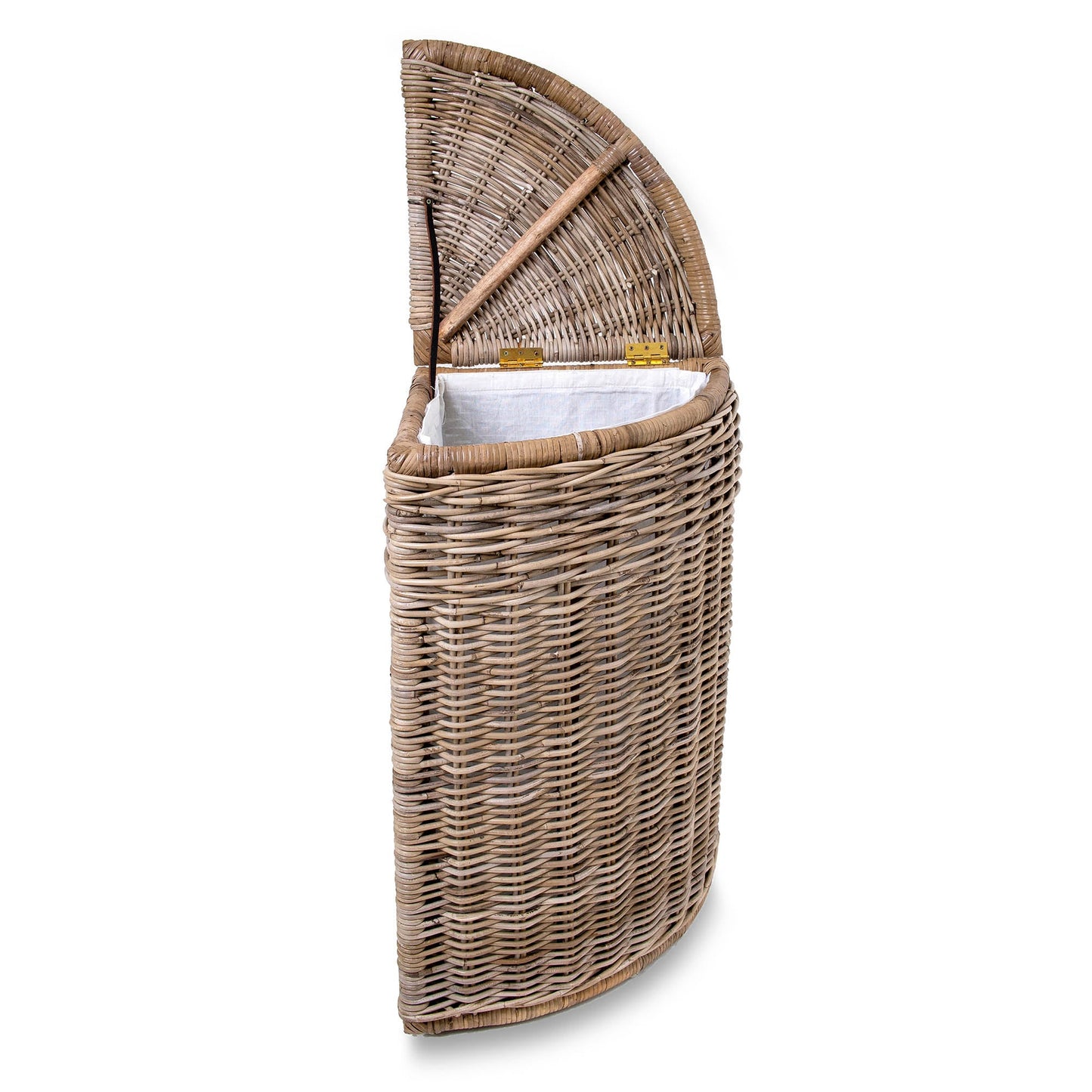 Corner Kubu Wicker Laundry Hamper