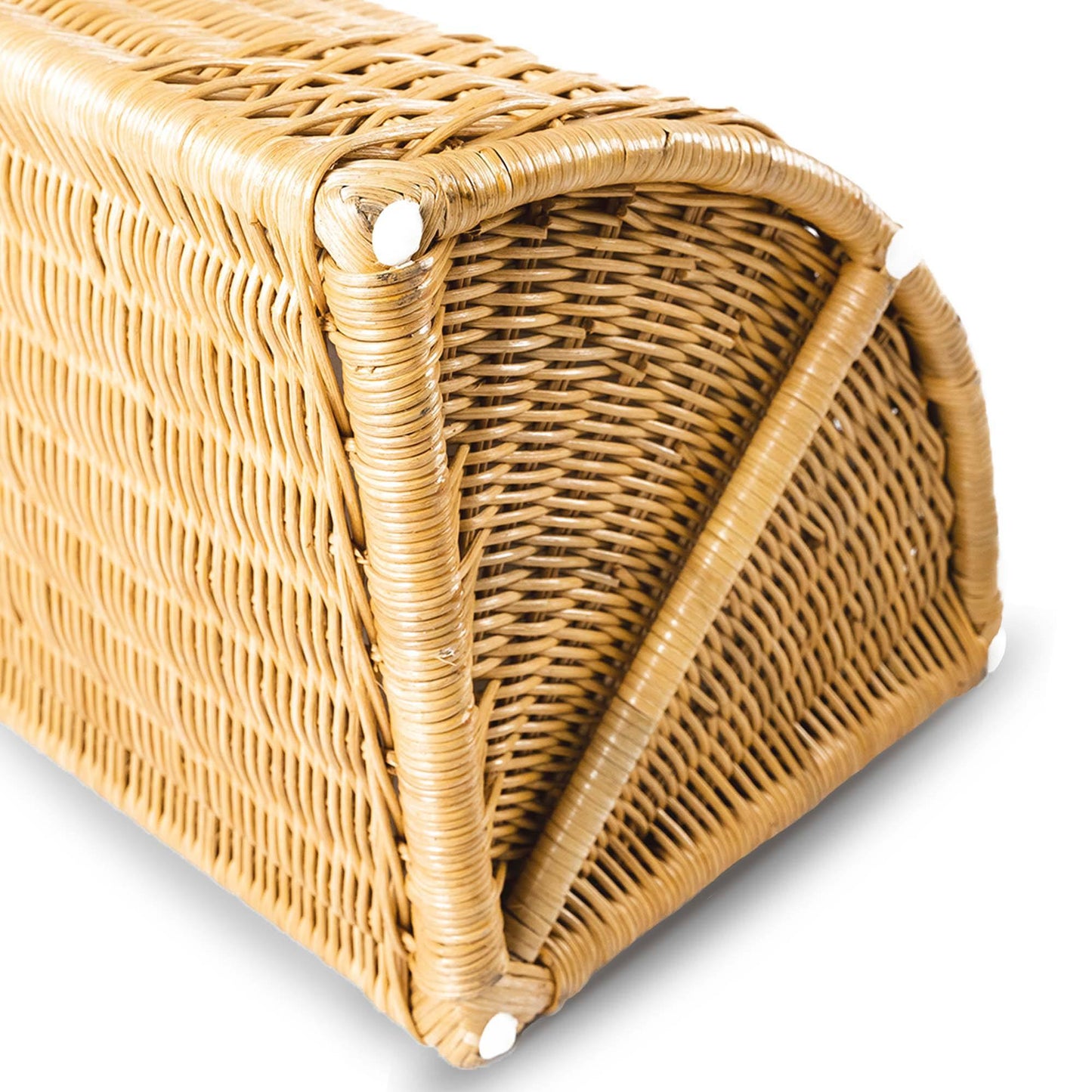 Corner Wicker Laundry Hamper