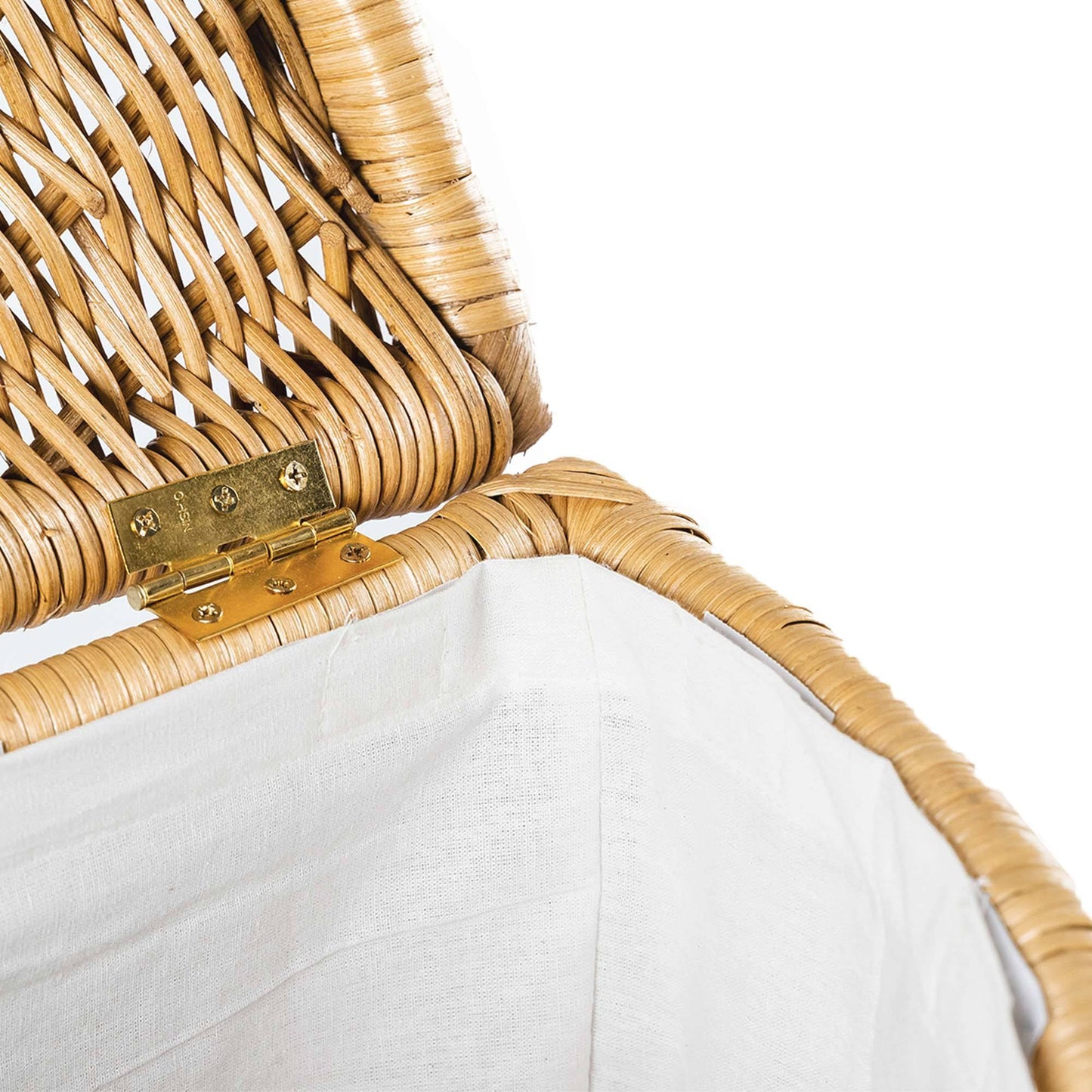 Corner Wicker Laundry Hamper