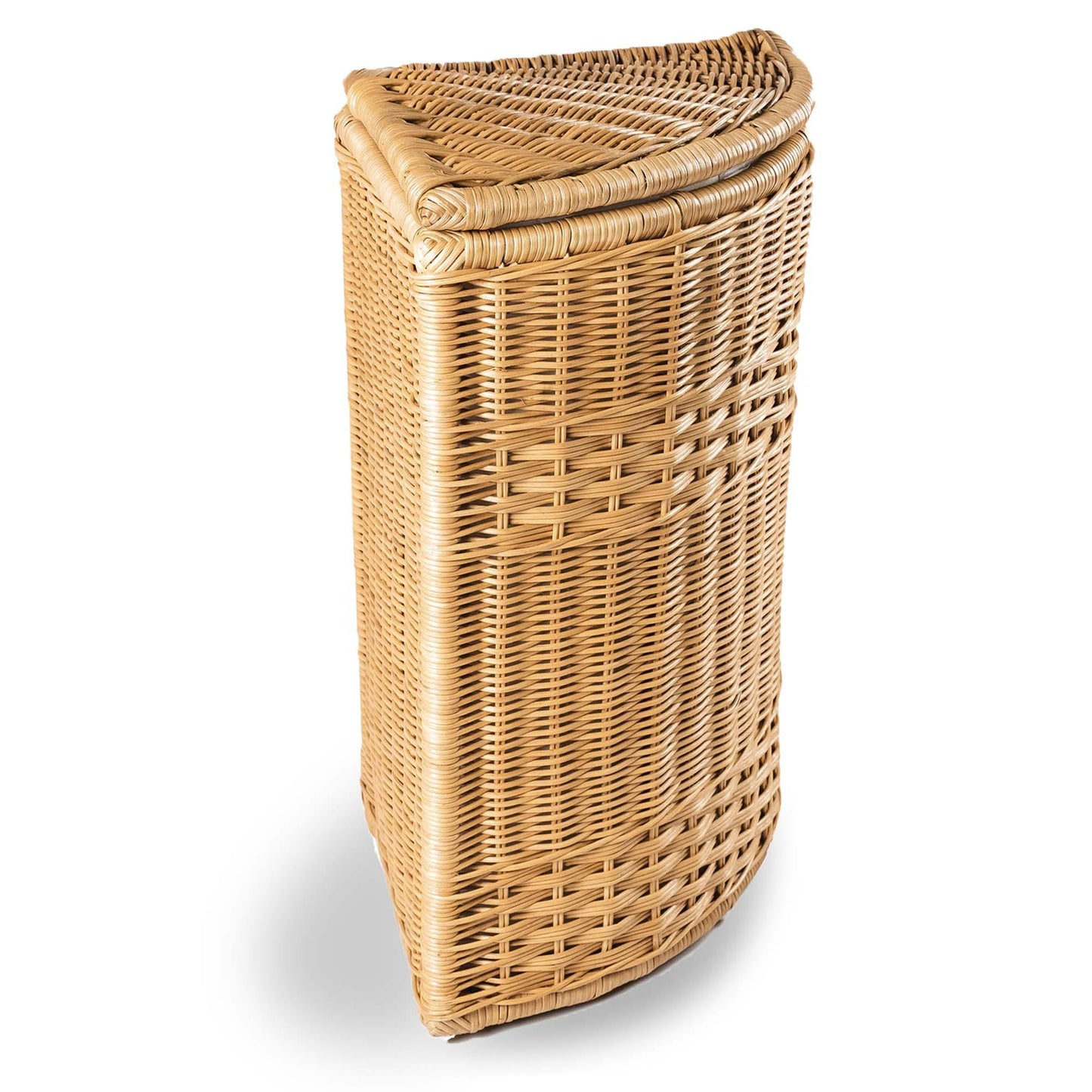 Corner Wicker Laundry Hamper