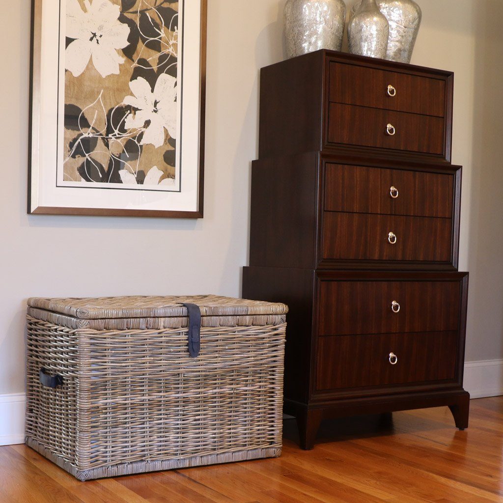 Deep Kubu Wicker Storage Trunk