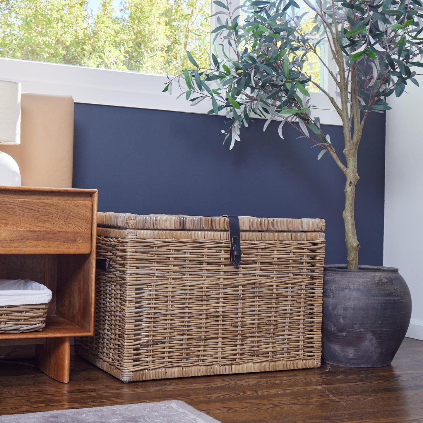 Deep Kubu Wicker Storage Trunk