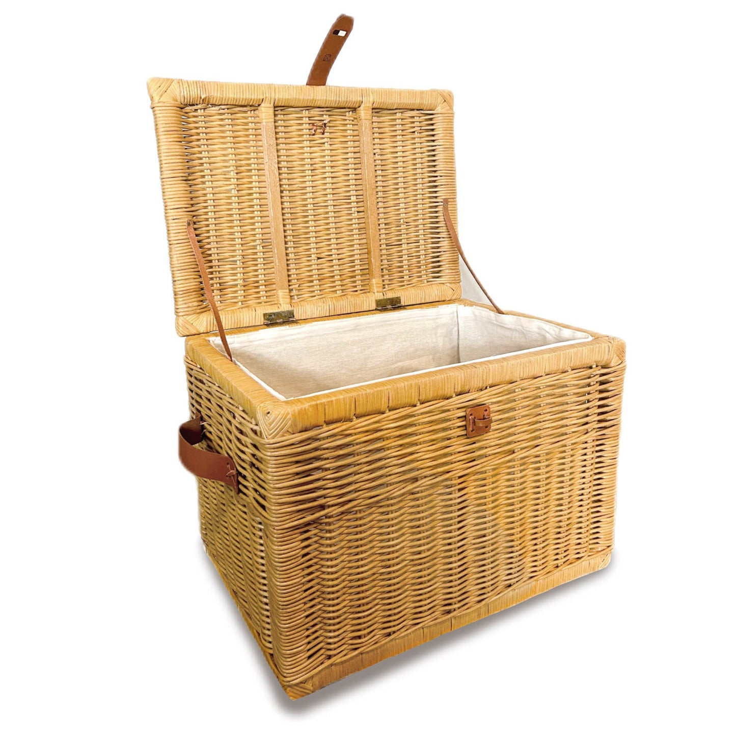 Deep Wicker Storage Trunk