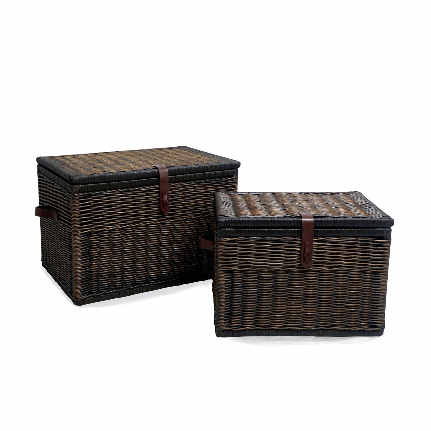 Deep Wicker Storage Trunk