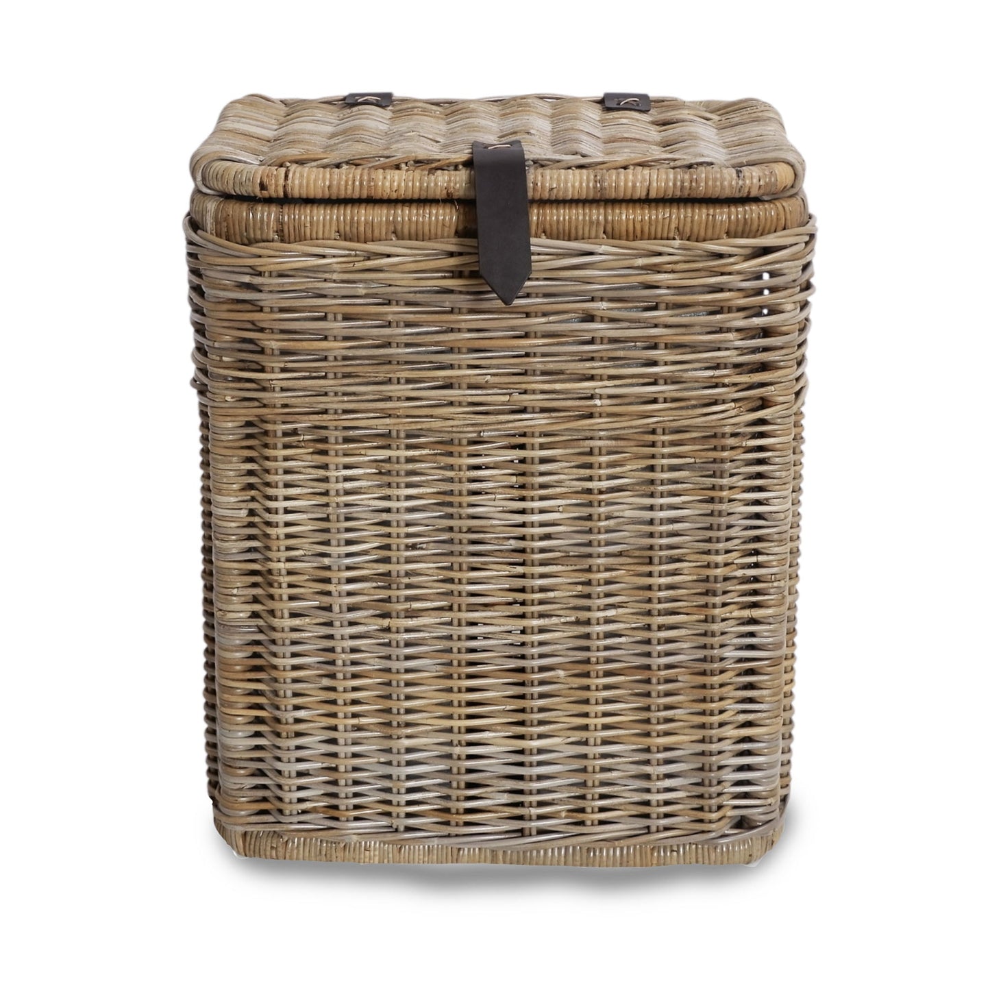 Divided Kubu Wicker Recycling Basket