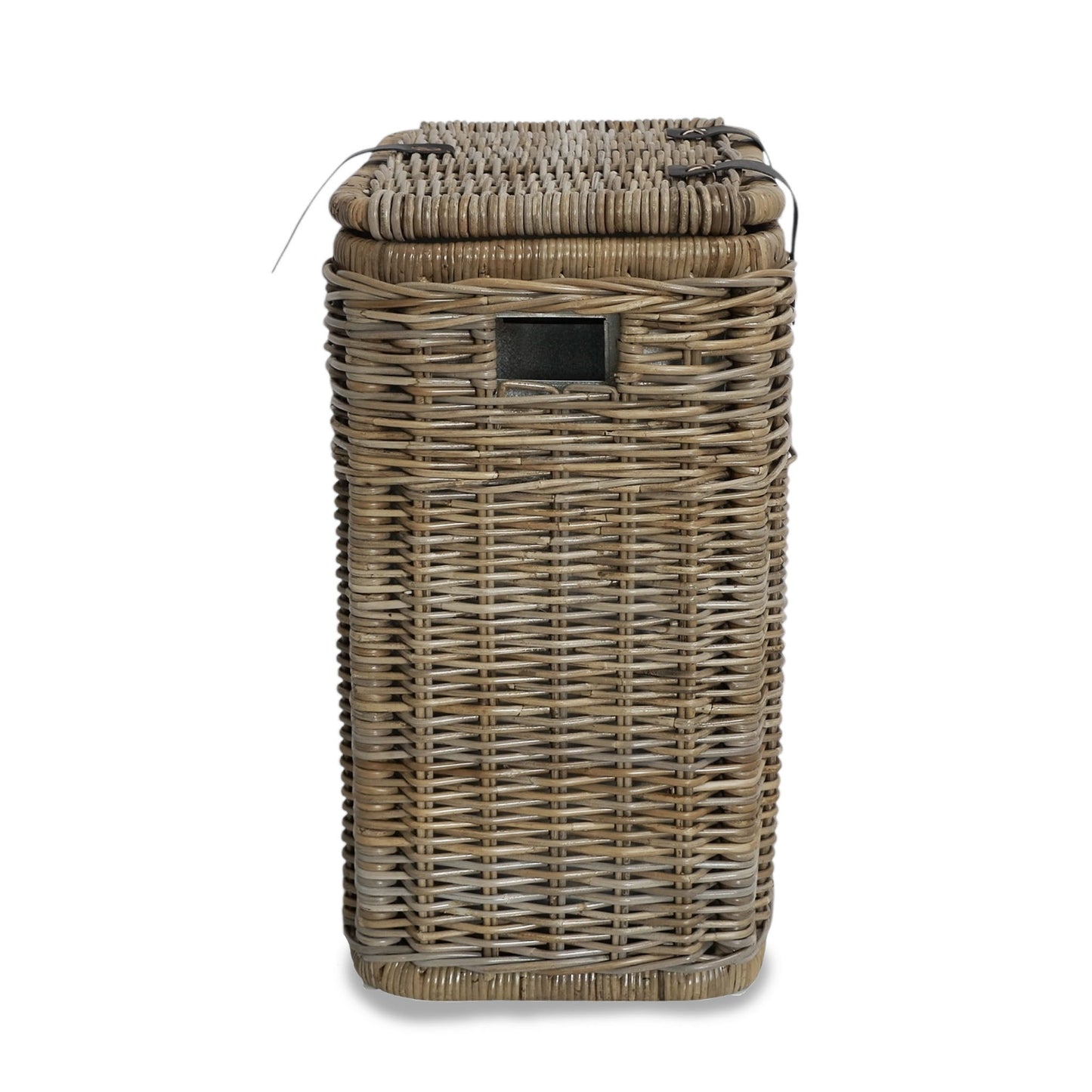 Divided Kubu Wicker Recycling Basket