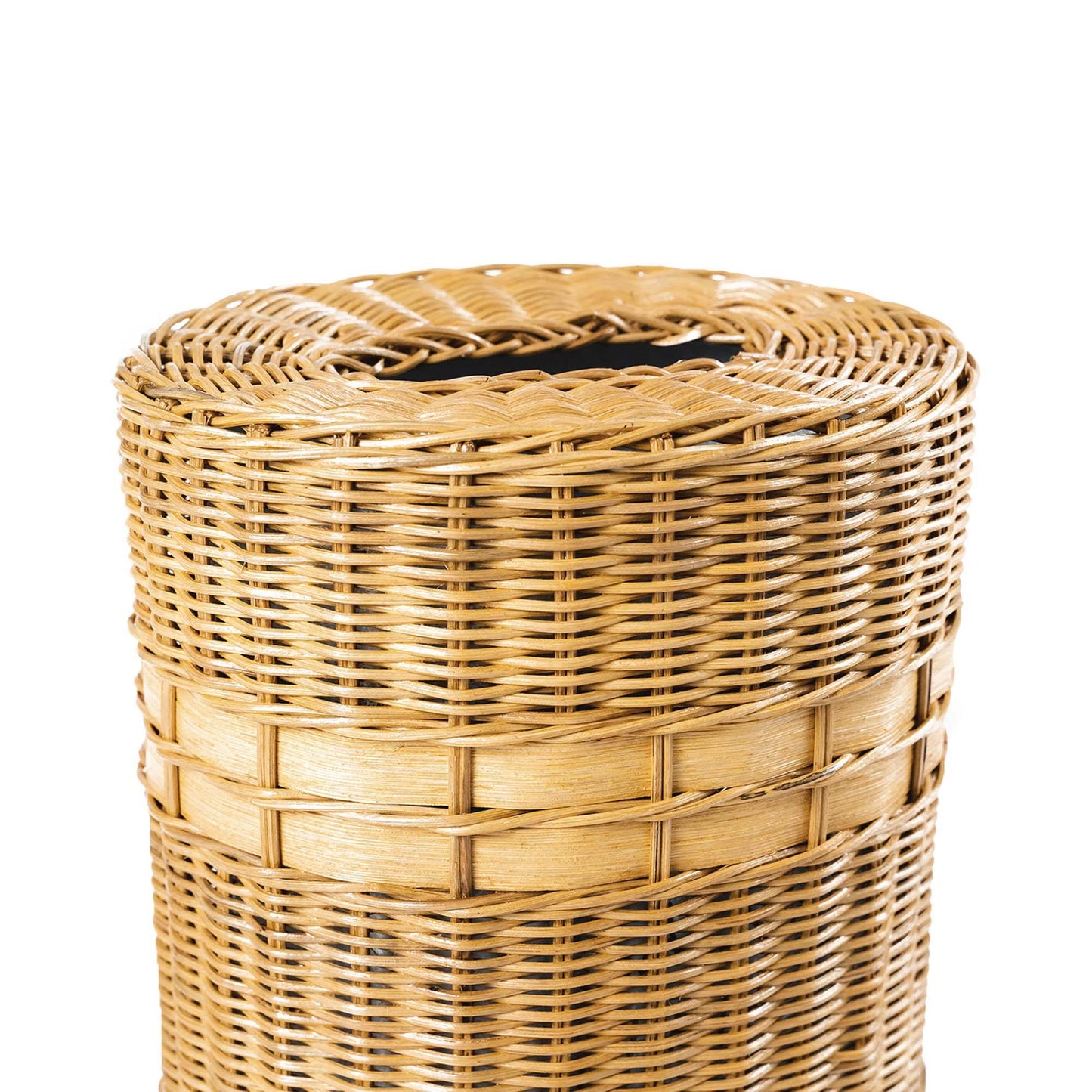 Drop-in Oval Wicker Waste Basket