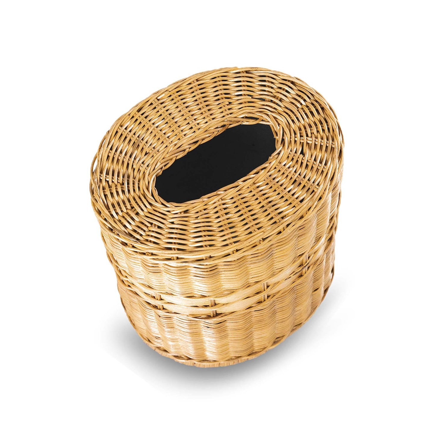 Drop-in Oval Wicker Waste Basket