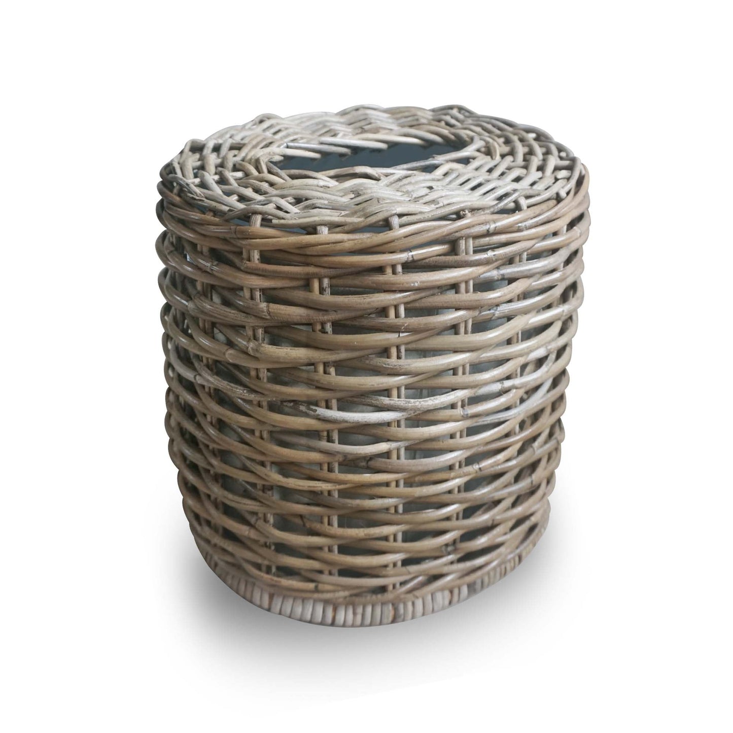 Drop-in Oval Kubu Wicker Waste Basket