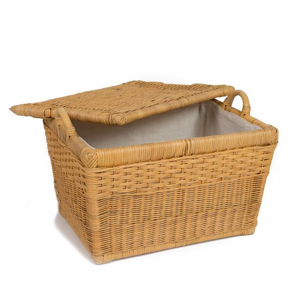 Fabric Liner for Lift-off Lid Wicker Storage Basket