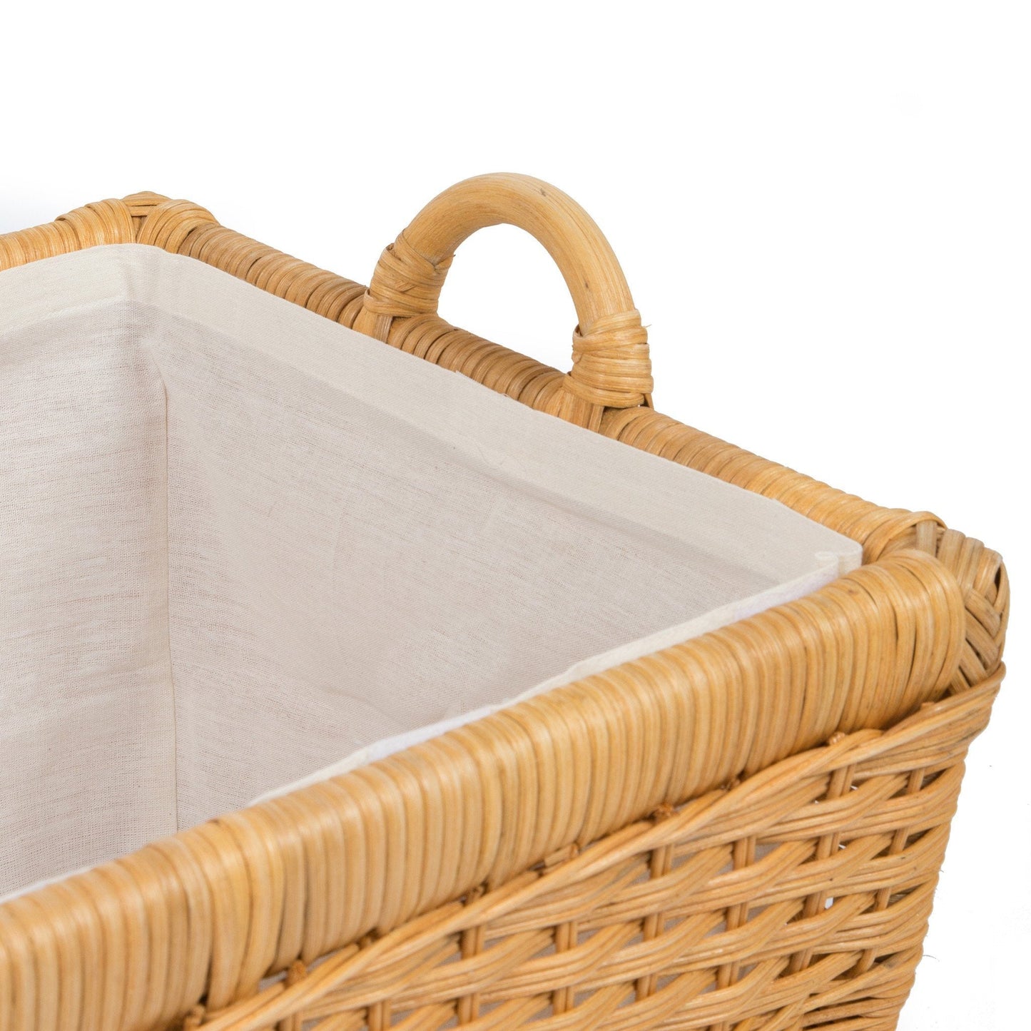 Fabric Liner for Lift-off Lid Wicker Storage Basket